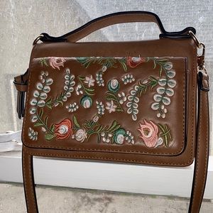 Floral crossbody purse